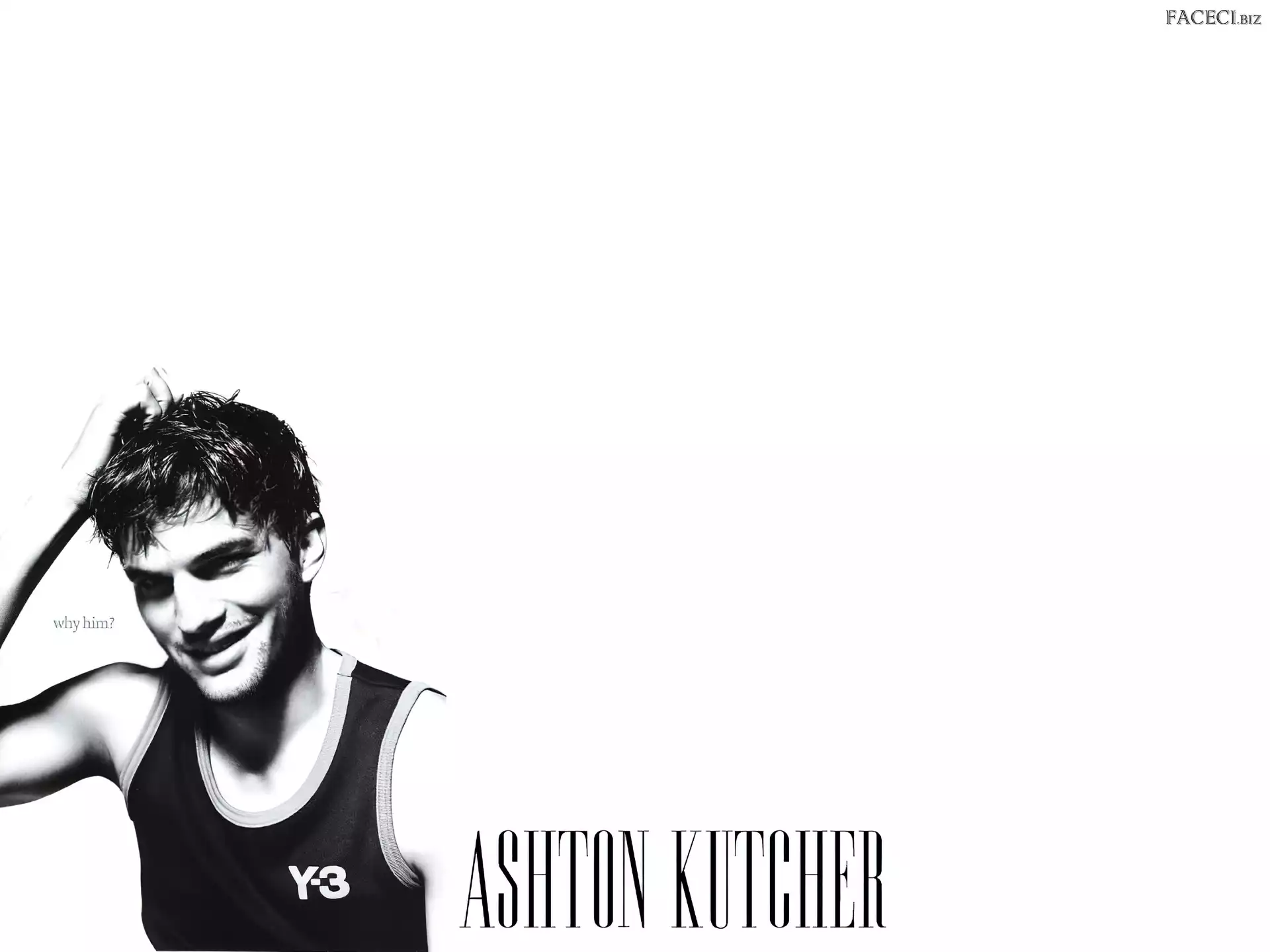 napis, Ashton Kutcher, koszulka